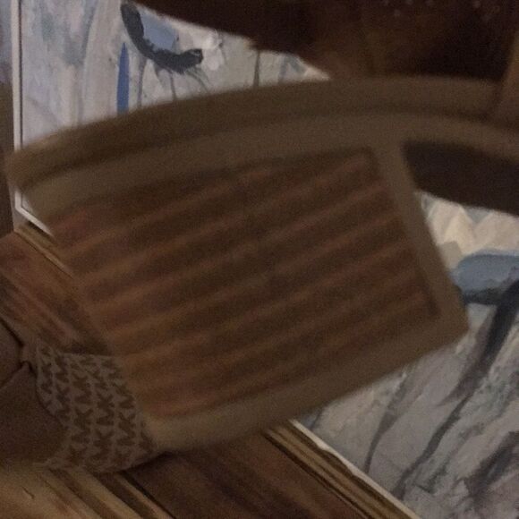 Michael Kors Logo double strap block heel Sandals! Big kids SZ 3 - Picture 5 of 6